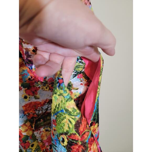Nicole Miller New with Tag Women's Tropical Paradise Dress Multicolor Size Small - Picture 11 of 13
